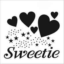 Stencil Sarayi Boyama Şablon Yazı ve Numaralar - 1256