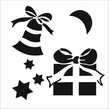 Stencil Sarayi Boyama Şablon Yeni Yıl - 7986