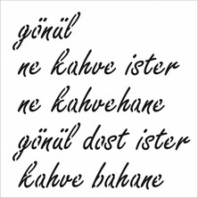 Stencil Sarayi Boyama Şablon Yazı ve Numaralar - 7954