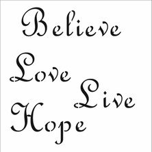 Stencil Sarayi Boyama Şablon Yazı ve Numaralar - 7903