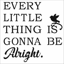 Stencil Sarayi Boyama Şablon Yazı ve Numaralar - 8457