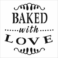 Stencil Sarayi Boyama Şablon Yazı ve Numaralar - 8879