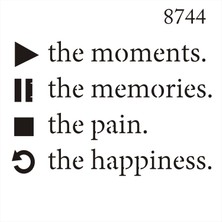 Stencil Sarayi Boyama Şablon Yazı ve Numaralar - 8744