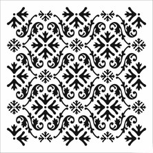 Stencil Sarayi Boyama Şablon Zemin Deseni - 4320