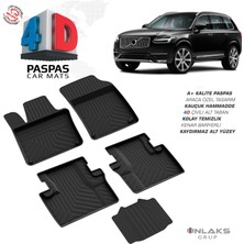 RK Carshop Volvo XC90 2 Ferrous 4d Havuzlu Kauçuk Paspas 2016-2020 ARASI MODELLERE UYUMLU