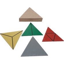 Montessori Gemisi Montessori Yapıcı Üçgenler Üçgen Kutu | Ahşap Geometri ve Yapılandırma Materyali | Matematik Materyalleri | Ahşap Oyuncak | Okul Öncesi Eğitim Materyali