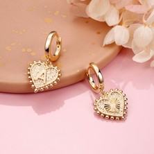 Cktjewelry Kalp Küpe Kadınlar Için S925 Ayar Gümüş Post Kız Küpe (Yurt Dışından)