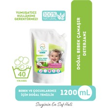 Pur Monde Doğal Bebek ve Çocuk Deterjanı 1200 ml Yumuşatıcı Gerektirmez!