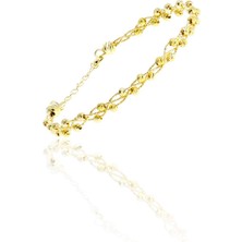 Söğütlü Silver Gümüş Altın Yaldızlı Dorissa (Dorica) Bilezik SGTL10715GOLD