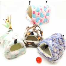 Huoxun Shopb Kahve Stili 17X15CM Sevimli Hamster Yatak Kuş Papağan Yumuşak Rahat Yuva Peluş Asılı Hamak Yuva Evi Uyku Yatağı Sıcak Yuva Evcil Hayvan Ürünleri (Yurt Dışından)