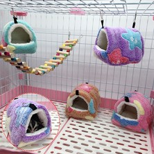 Huoxun Shop B Pembe Tarzı S Beden Sıcak Evcil Hayvan Yuvası Kafes Hamster Aksesuarları Küçük Hayvan Yuvası Yumuşak Konfor Sincap Yuvası Guinea Pig Ev Kemirgen Kirpi Yatak (Yurt Dışından)