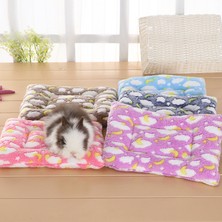 Huoxun Shop B Beyaz Siyah Stil M Beden Küçük Hayvan Kobay Tavşan Hamster Yatak Evi Kış Sıcak Sincap Kirpi Hamster Aksesuarları (Yurt Dışından)