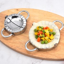 Lianghao Shopb Büyük Sarmalayıcı Stili Dumpling Kalıbı Jiaozi Yapıcı Paslanmaz Çelik El Hamur Sıkıcı Daire Rulo Makinesi Mutfak Pizza Pastacılık Kesiciler Pişirme Araçları (Yurt Dışından)