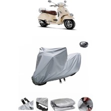 Wovex Vespa Gtv 250 Ie  Su Geçirmez Motosiklet Brandası Arka Çanta Uyumlu