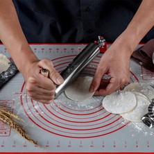 Lianghao Shopb 25 mm Tarzı Paslanmaz Çelik Iş Tasarruflu Yapışmaz Merdane Mantı Hamuru Yapıcı Pizza Makarna Hamuru Merdane Fırınlama Aksesuarları Araçları (Yurt Dışından)