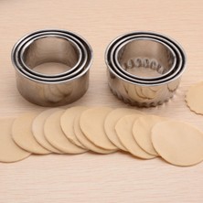 Lianghao Shopb Yuvarlak Kenar Stili Hamur Kesme Aracı Kurabiye Hamur Yapıcı Mantı Kaplama Kalıpları Paslanmaz Çelik Mutfak Aletleri Mantı Kesici (Yurt Dışından)