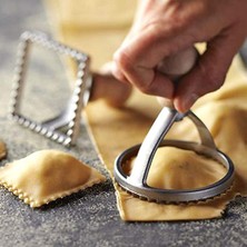 Lianghao Shopb Bir Stil Ravioli Kesici Seti Makarna El Kesme Makinesi Kabartmalı Mutfak Kendin Yap Mantı Kalıbı Kabartma Makinesi Hamur Tekerleği Kalıp (Yurt Dışından)