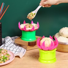 Lianghao Shopb Büyük Mavi Stil Mutfak Kendin Yap Hamur Pastası Mantı Yapıcı Çin Baozi Kalıbı Fırın ve Pastacılık Aracı Buharda Pişmiş Dolgulu Ekmek Yapım Kalıbı Ekmek Yapıcı 1 Adet (Yurt Dışından)