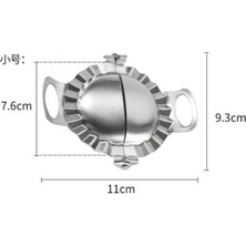Lianghao Shopb Küçük Köfte Tarzı Paslanmaz Çelik Mantı Kalıpları Hamur Daire Makinesi Basın Mantı Pie Ravioli Kalıp Mutfak Pişirme Araçları Aksesuarları (Yurt Dışından)