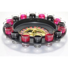 Ynt İthalat 16'li Shot Bardaklı Rulet Oyunu Siyah ALK2547