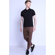 Twister Jeans Ets 2277 Polo Yaka Erkek Pike T-Shirt Siyah