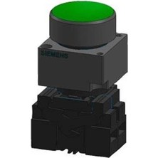Siemens 3SB3606 0AA41 3sb3 Metal Seri 22MM Komple Işıklı Yeşil Buton 10A 1no