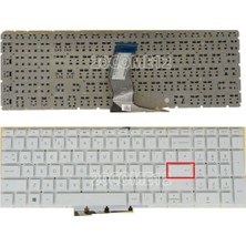 Afila Hp Pavilion 15-AU002NT 15-AU003NT Notebook Klavyesi Laptop Tuş Takımı (Beyaz TR)