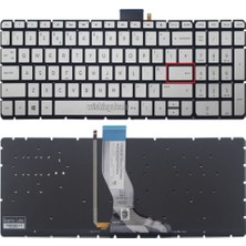 Afila Hp Pavilion 15-Bc, 15-Bk X360 Klavyesi (Silver Gri Tr) Işıklı