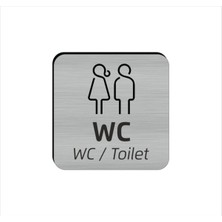 Yönline Modern Tasarım Pleksi Wc Yönlendirme Tabelası