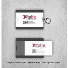 Yönline Değiştirilebilir Dolap - Çekmece - Kapı - Duvar Tipi Mini Föylük İkili Set