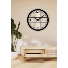 Landiwork Ahşap Modern Duvar Saati, Sessiz Mekanizmalı Duvar Saati, Dekoratif Duvar Saati, Çocuk Odası Duvar Saati, Yeni Ev Hediyesi, 42cm