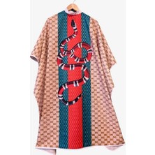 Önlük Sepeti Gucci Yılan Desenli Penuar Saç Kesim Önlüğü