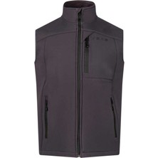 2AS Samana Unisex Softshell Yelek Antrasit Renkli Su Kaydırma Özellikli S Beden
