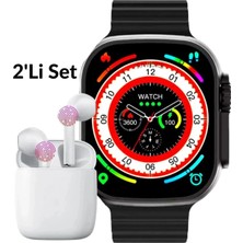 Smart Watch Kulaklık Hediyeli Akıllı Saat T800 Ultra