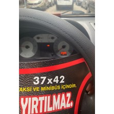 XMOD Direksiyon Kılıfı Kabı Siyah Tüm Araba Taksi Minibüse Uygun 37-42CM