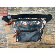 Street Bag Rez Etnik Otantik Bohem Bel Çantası Günlük Seyehat Kullanılabilir Geniş Hacim Antrasit