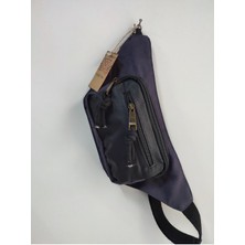 Street Bag Siyah Derili Bel Çantası 3 Gözlü Bel Çantası Unisex Renkli Omuz ve Bel Çantası