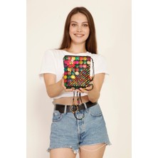 Street Bag Etnik Otantik Doğal Hindistan Cevizi Süslemeli Omuz Çantası Günlük Kullanım Omuz Çantası