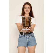 Street Bag Etnik Otantik Doğal Hindistan Cevizi Süslemeli Omuz Çantası Günlük Kullanım Omuz Çantası