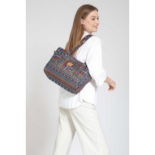 Street Bag Kadın Etnik Otantik Bohem Omuz Çantası El Çantası Çıkarılabilir Uzatma Askılı