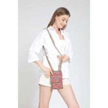 Street Bag Roza Etnik Otantik Bohem Omuz Çantası Telefonluk Küçük Çanta Günlük Seyahat Kullanım