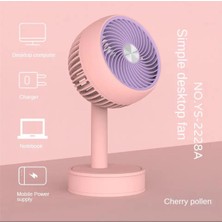 Aet Masaüstü Mini USB Fan 3 Kademeli Taşınabilir Soğutucu Şarjlı Vantilatör