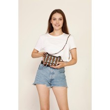 Street Bag Etnik Otantik Doğal Hindistan Cevizi Süslemeli Omuz Çantası Günlük Kullanım Omuz Çantası