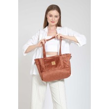 Street Bag Kadın Etnik Otantik Bohem Tarz Düz Yanık Turuncu Renk Omuz Çantası