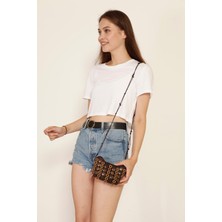 Street Bag Etnik Otantik Doğal Hindistan Cevizi Süslemeli Omuz Çantası