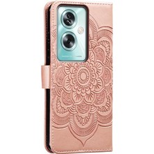 PLZ Shop Oppo A79 5g Için Mandala Pu Kılıf (Yurt Dışından)