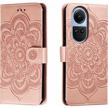 PLZ Shop Oppo RENO10 5g Global Için Mandala Pu Kılıf (Yurt Dışından)