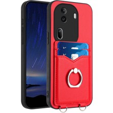 PLZ Shop Oppo RENO11 Pro Global Için R20 Yüzüklü Kart Tutucu Kılıf (Yurt Dışından)