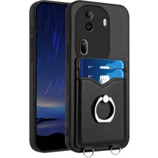 PLZ Shop Oppo RENO11 Pro Global Için R20 Yüzüklü Kart Tutucu Kılıf (Yurt Dışından)