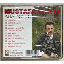 Senseç Müzik Mustafa Sırtlı Aha Böyle CD (Jelatininde Orjnal Dönem Baskı Cd)